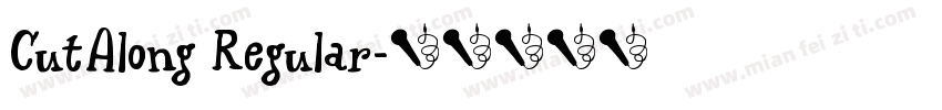 CutAlong Regular字体转换